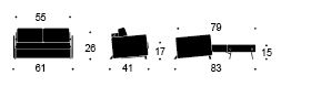 sofa bed dimensions